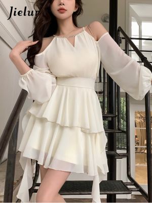 【HOT】✸☍ Jielur Sleeve Even Dresses Office Piece Korean Fashion