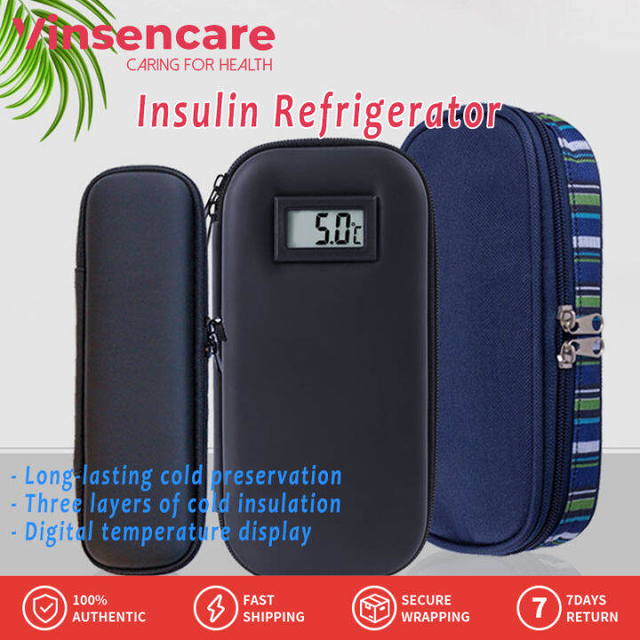 Vinsencare 1Pc Insulin Pen Carrying Case Portable Medical Cooler Bag for Diabetes Insulin Cool
