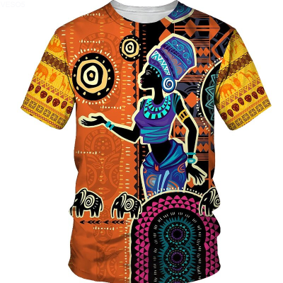 New 2023 เสื้อยืดฤดูร้อน เสื้อผู้หญิงพื้นเมืองแอฟริกันผู้ชาย เสื้อยืดผู้ชายแฟชั่นพลัสขนาด เสื้อยืดฮิปฮอป เสื้อยืดวินเทจ fashion T-shirt