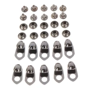 10 Set gunmetal boot hooks lace fittings with rivets for camping