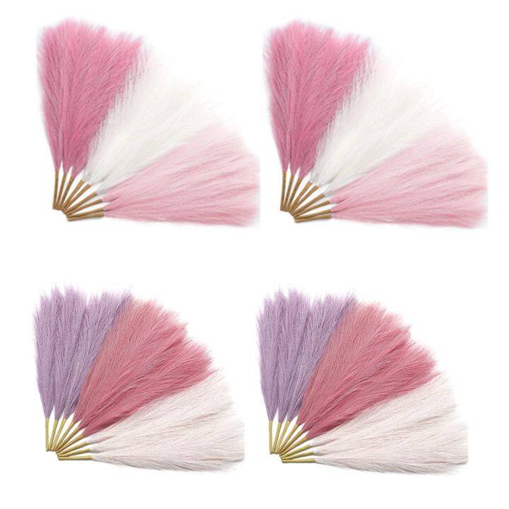 18pcs-pampas-grass-pink-17-7-inch-artificial-pampas-grass-faux-pink-pompas-grass-decor-grass-blush-boho-decoration