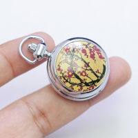 นาฬิกา Vintage มือสองญี่ปุ่น Pocket Watch นาฬิกาพก CENFILL ระบบ QUARTZ ทรงกลม กรอบเงิน หน้าขาว หน้าปัด 29มม. ตัวเรือนสแตนเลสสลักลวดลายใช้งานได้ปกติ สภาพดี ของแท้ ไม่กันน้ำ