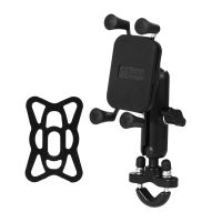 Motorcycle Phone Holder for Moto Motorbike Mirror Handlebar Mobile Stand with USB Fast Charger for 4-6.5inch Cellphone GPS Mount