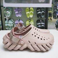 ✗☁ crocs แท้ รองเท้าแตะ สีชมพู เหมาะกับเดินชายหาด รองเท้าไปทะเล 207937