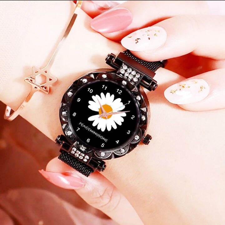 JAM TANGAN WANITA DAISY FLORAL RANTAI TERBARU Lazada Indonesia