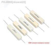 10pcs 10W 5 Cement Resistor Power Resistance 0.1R 0.22R 0.33R 0.47R 0.5R 1R 1.2R 1.5R 0.1 0.22 0.33 0.47 0.5 1 1.2 1.5 ohm