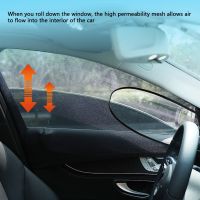 【CW】 1 PairCar Front Side Window Sunshade AntiUV Protection Breathable MeshShadeVisor Accessories