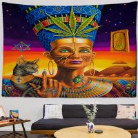 Psychedelic Egypt Tapestry Tapestry Home Decoration Tapestries Bedroom Dormitory Bedside Decoration Abstract Background Cloth