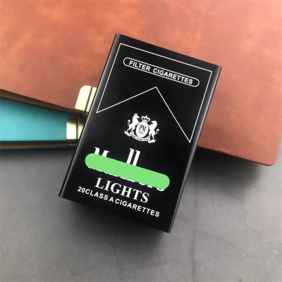 Metal Coarse Ciggarett Lighter Storage Box Portable Smke Case Holder