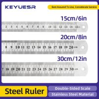 Metal Ruler Stainless Steel Angle Ruler Steel Rule Square Measure Goniometro Level Tool Angle Meter Woodworking Tools 15/20/30mm Linear Measurement