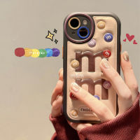 CrashStar เคสโทรศัพท์กันกระแทกนุ่มหนังลายนูนรูปถั่วช็อคโกแลตแฟชั่นสำหรับ iPhone 14 Pro Max Plus 13 12 11 Pro Max เคสโทรศัพท์ป้องกันตกพร้อมคลุมทั้งหมดป้องกันกล้องเลนส์ทรงกลมลดกระหน่ำ