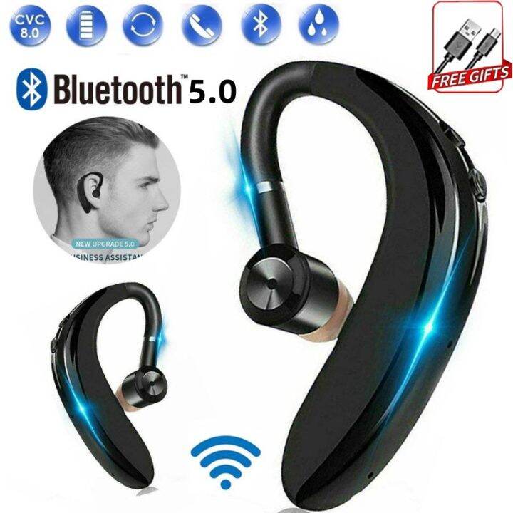 Bluetooth Headset 5.0HI-FI Wireless Headset Business Monaural Music ...