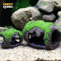 【CC】✉☍  Aquarium Accessory Glass Landscaping Decoration Resin Crafts Artificial Antique Barrels D9236