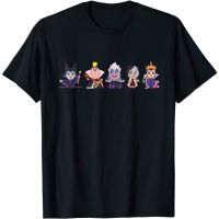 Anime villains villains Bad Girl Group Shot Ursula Kuila Malin Fussen graphic print mens 100% cotton crew neck short sleeve T-shirt