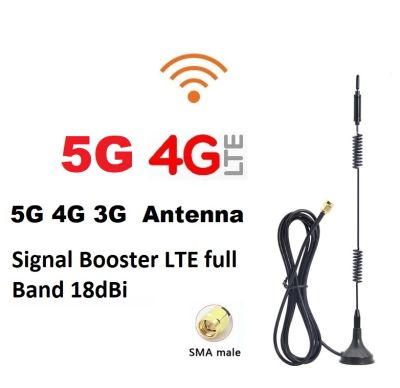 เสาอากาศ รับสัญาณ 5G 4G 3G Atennas 18dBi Spring+Oscillator for Signal Booster LTE full Band