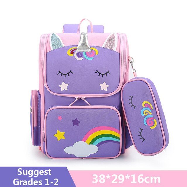cartoon-unicorn-student-children-school-bags-girls-cute-kids-backpack-lightweight-waterproof-school-bags-with-pencil-case