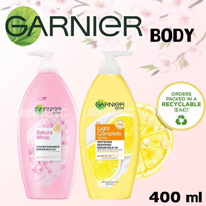 GARNIER Body Lotion การ์นิเย่ บอดี้ โลชั่น ขนาด 400ml. Lazada.co.th