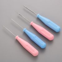 1/2pcs Plastic Handle Sewing Awl Hand Stitcher Leathe Punch Tool DIY Shoe Bags Repair Hook Tool Leather Accessories