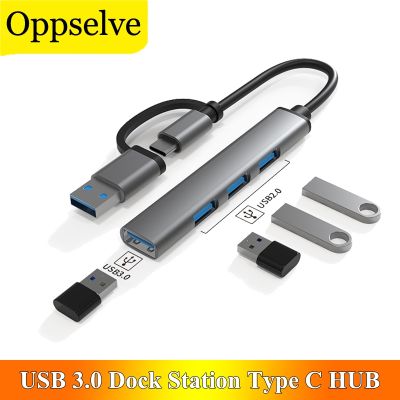 USB Hub 3.0 Tipe C ke USB 3.0 stasiun Dok Multi port Splitter untuk MacBook Pro Air iPad Pro Mouse U Disk USB Extender Dock