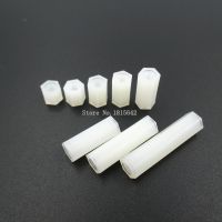 ✻☎▥ 50PCS White Plastic Nylon M3 Hex Column Standoff Spacer Screw For PCB Female Stand-off M3 Hex Screw M3x5/6/8/10/12/15/20/25mm