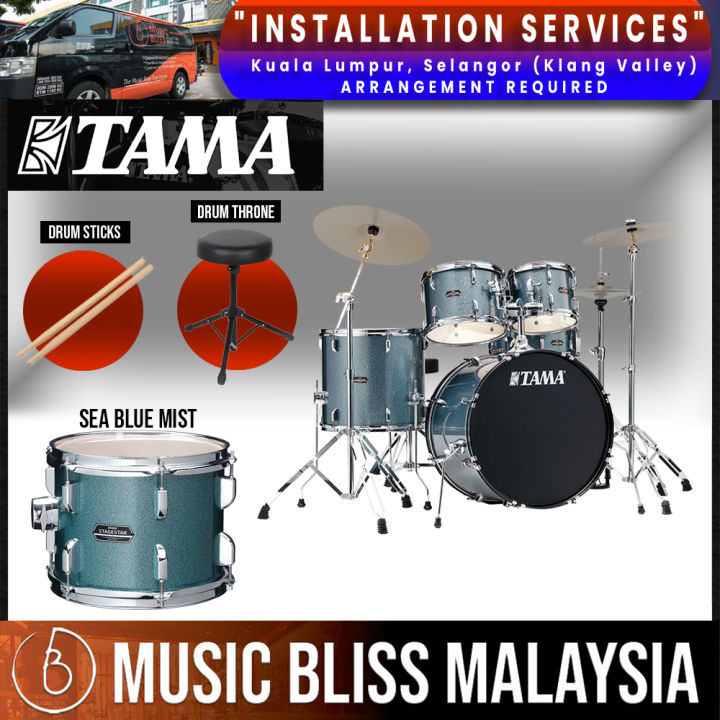 Tama Stagestar ST52H5-SEM 22 Sea Blue Mist Complete Drumset