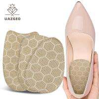 UAZGEO เครื่องมือดูแลเท้า แผ่นเจลรองส้นเท้า ใส่เบาะรองนั่ง โช้คอัพส้นเท้า แผ่นรองส้นเท้าด้านหลัง สะดวกสบายสบายๆ ป้องกันการลื่น แผ่นรองส้นเท้าแบบเจล สำหรับผู้หญิง