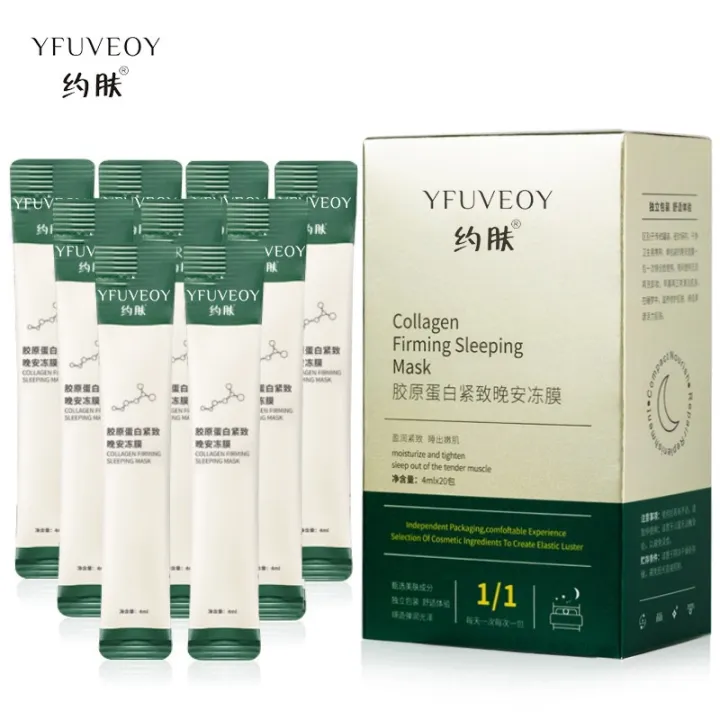 (Box) Masker Wajah Kolagen Firming Sleeping Mask Lazada Indonesia