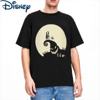 2023 NewVintage Nightmare Before Christmas เสื้อยืดผู้ชาย O คอ100 ผ้าฝ้าย T เสื้อ Jack Skellington แขนสั้น Tees พิมพ์เสื้อผ้า