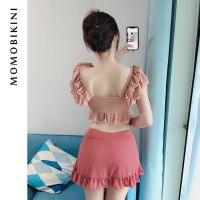 swimsuit 2021 new swimsuit women ins super fairy y belly covering thin conservative student bikini hot spring swimsuit
