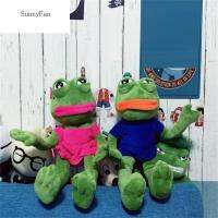 Sunnefan ตุ๊กตากบเป็ด Pepe สำหรับเด็ก,ตุ๊กตาการ์ตูนสำหรับเด็กแสดงออกใบหน้าเศร้า45ซม. ตุ๊กตากบผ้ากำมะหยี่ตุ๊กตาผ้ากำมะหยี่สัตว์หมอนยัดกบเศร้า