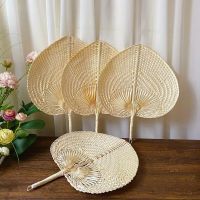 Bamboo Palm Leaf Hand-woven Hand Fan Home Decoration Size 30*40cm Handmade Straw Woven Fans Craft Summer Cooling Fan