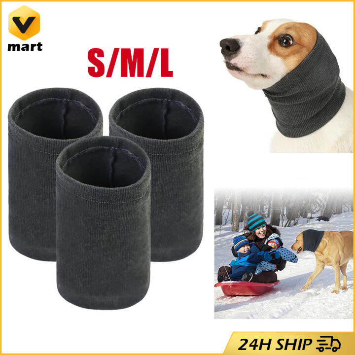 Pet Headscarf Cat Dog Noiseproof Ear Cover Bathing Grooming Soft Hood