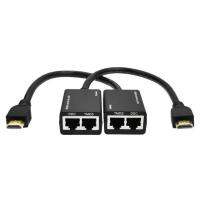 【NEW】 Aziz Electronics มากกว่า HDMI RJ45 CAT5e CAT6 LAN Ethernet Extender 3D กับ100ft