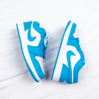 RT HOT 【Original】 ΝΙΚΕ J- 1 U- N- C- LOW North Carolina Blue White and Blue Basketball Shoes (Free Shipping)