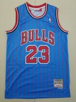 Ready Stock Most Popular Mens No23 Michael Jordann Chicago Bulls Mitchell Ness Hardwood Classics Swingman Jersey - Blue