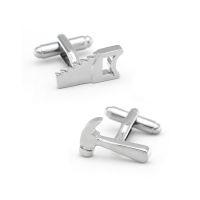 【hot】 New Arrival Cuff Links Color Material   Saw Design Mens Designer Shipping