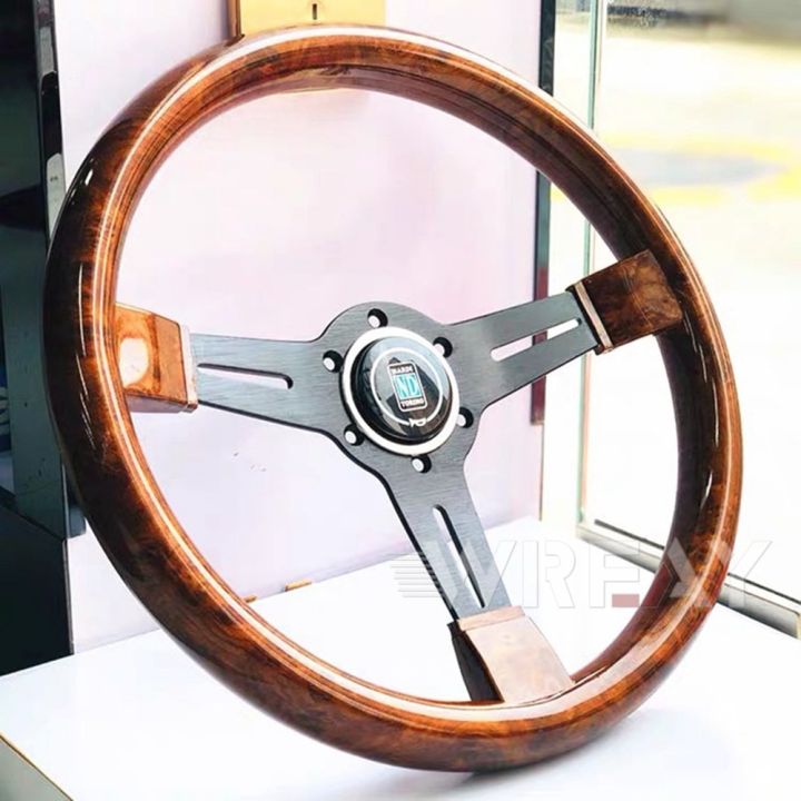 racing-universal-steering-wheel-imitation-wood-material-retro-style-3-spoke-wood-nardi-furniture-protectors-replacement-parts
