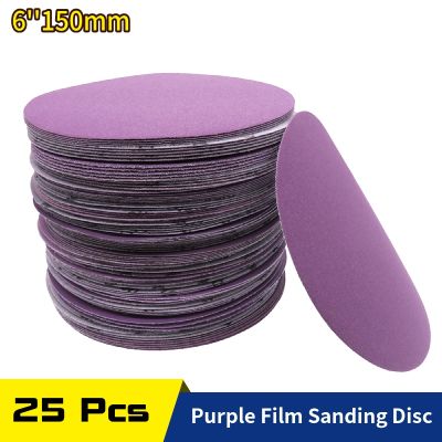 25 Pack Sanding Disc 6 Inch Hook Loop 60-10000 Grit Sandpaper for Wood Furniture FinishingMetal GrindingAutomotive Polishing