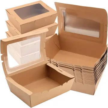 5pcs/10pcs 450ml Kitchen Baking Packaging Box Meal Prep Container