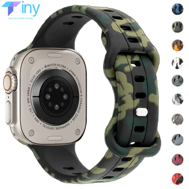 Supreme Printed Liquid Silicone Apple Watch Band for 42-44-45 mm