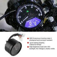 【Supper Fly Drones】【COD】LED Tachometer รถจักรยานยนต์LED Backlightเครื่องวัดความเร็วแบบดิจิตอลSpeedometerเกจวัดระยะทางBtd365