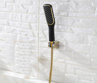 Toilet Gold and black Hand held Shower Shattaf Spray Douche kit Jet &amp; abs Golden Holder &amp; 1.5m Hose BD458