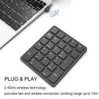 Wireless Number Pads, 26 Keys Numeric Keypad Portable 2.4 GHz Number Keyboard for Laptop, PC, Desktop, Notebook