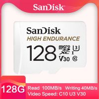 Sandisk บัตร TF วิดีโอทนทานสูงความจุ128GB 64GB 32GB การ์ด Microsd 256GB สำหรับโทรศัพท์ในรถยนต์หน่วยความจำ Sdhc/sdxc Class10 40เมกะไบต์/วินาที