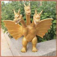 ก๊อดซิลล่าราชาของสัตว์ประหลาดขนาดใหญ่ Gojira Gojira Godzilla King Ghidorah กาวนุ่มตุ๊กตาโมเดลไดโนเสาร์อุลตร้าแมนตุ๊กตาขยับแขนขาได้ของเล่น