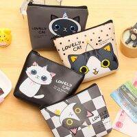 ๑卐 1Pcs PU Childrens Purse Cute Animal Patterns Korean Style Nice Gifts Cartoon Cat Headphone Key Storage Bag Kids Zipper Wallet