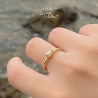 She with Cheewa | silver925 | baroque ring แหวนเงินแท้ มินิมอล ประดับมุกแท้ทรงบารอค สามารถปรับขนาดตามนิ้ว