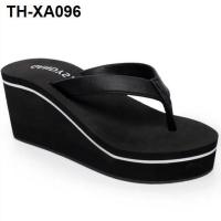 Ms summer high-heeled platform flip-flops wedge sponge cake cool dragged outside slippers sandals