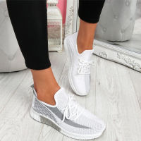 Woman Mesh Sneakers Women Vulcanized Female Lace Up Shoes Womens Round Toe Wedges Ladies Comfortable Casual Footwear