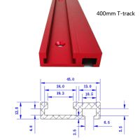 400/600/800มม. อลูมิเนียม T-Track งานไม้ T-Slot Mitre Track พร้อม Scale/Mitre Track Stop สำหรับไม้ทำงาน Router ตาราง